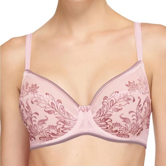 Wacoal Net Effect Underwire Bra 851340 Ballerina Pink 34DD Like New - Picture 1 of 6